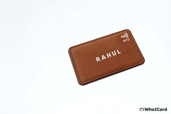 Customised Leather Card - Tan - WhoICard Smart NFC Card - 9 nfc business card, Customised nfc card near me, Customised nfc card in india, Customised nfc card online, metal nfc card india, nfc card manufacturers in india, nfc card maker, nfc card printing near me, Customised nfc card, whoicard nfc card, Customised nfc card in vadodara, nfc business card near me, Premium nfc card review, nfc business card free, Premium nfc card india, Leather Smart NFC Card near me Leather Smart NFC Card in vadodara, Leather Smart NFC Card in ahmedabad, Leather Smart NFC Card in surat, Leather Smart NFC Card in gujarat, Leather Smart NFC Card in india, Customised Leather Smart NFC Card near me,