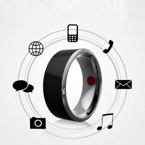 Smart Ring, NFC Multi-Function Smart Rings Magic Wearable Device Universal for Mobile Phone, Connecte to The Mobile Phone Function Operation and Sharing of Data(7in) 6