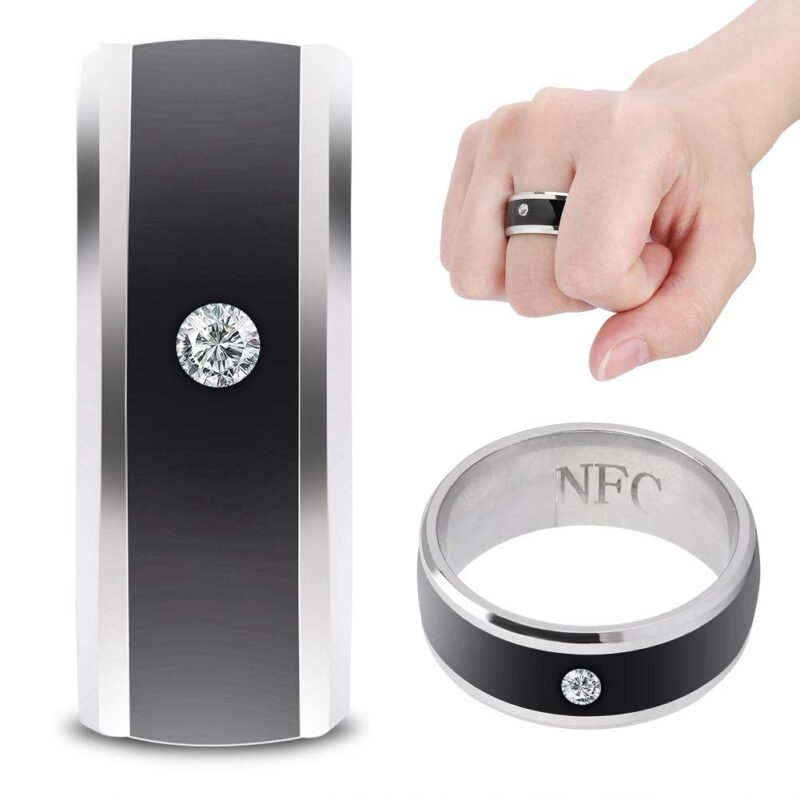 Smart Ring, NFC Multi-Function Smart Rings Magic Wearable Device Universal for Mobile Phone, Connecte to The Mobile Phone Function Operation and Sharing of Data(7in) 6