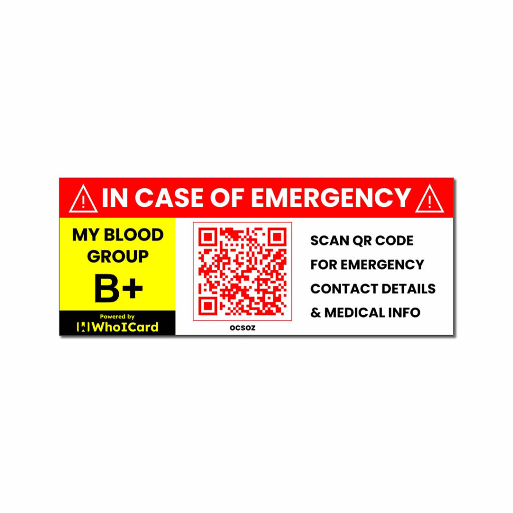 Medical ID Sticker - Biker Safety Sticker/Helmet Sticker/Car Safety Smart Medical ID Sticker - Add Unlimited Emergency Information with Profile Picture - Biker Safety Sticker/Helmet Sticker/Car Safety Sticker It keeps your important medical info handy, allowing your loved ones to be contacted and to provide proper treatment. Ideal to use on your Motorcycle, Car, Helmet, Cycle, etc. Biker safety sticker helmet sticker car safety india, Biker safety sticker helmet sticker car safety near, helmet graphics design sticker, venom helmet sticker design, motorcycle helmet decals, half helmet sticker, Biker safety sticker helmet sticker car safety in india, Biker safety sticker helmet sticker car safe near me, Biker safety sticker helmet sticker car safety in Vadodara, Biker safety sticker helmet sticker car safety in Mumbai, Biker safety sticker helmet sticker car safety in Ahmedabad, Biker safety sticker helmet sticker car safety in surat, Biker safety sticker helmet sticker car safety in Rajkot, Biker safety sticker helmet sticker car safety in delhi, Biker safety sticker helmet sticker car safety in Jaipur, Biker safety sticker helmet sticker car safety in indore, Biker safety sticker helmet sticker car safety in Gujarat,