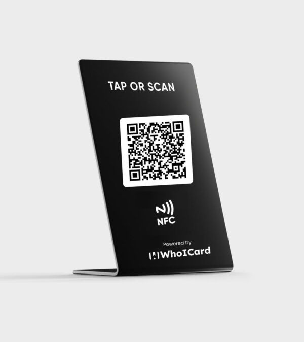 whoicard-nfc-standee-qr-standee-stand-qr-stand