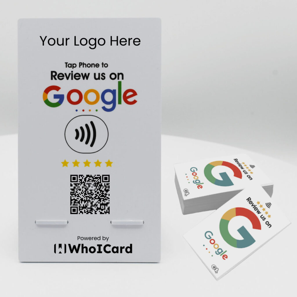 Personalized NFC Google Review Standee - WhoICard : NFC | QR | OZO ...