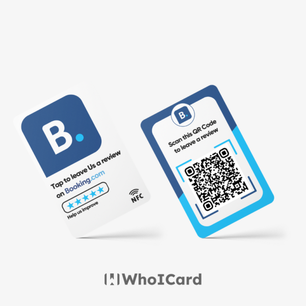 Booking.com NFC & QR Review Card