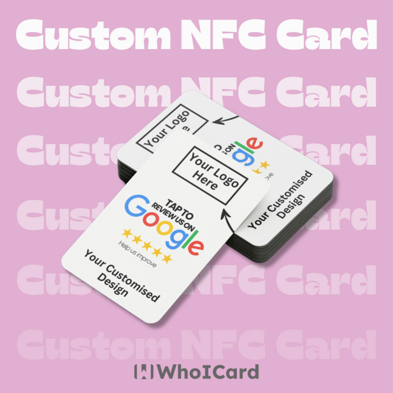 Custom NFC & QR Card With Your Brand Logo Set of 2 - Image 2