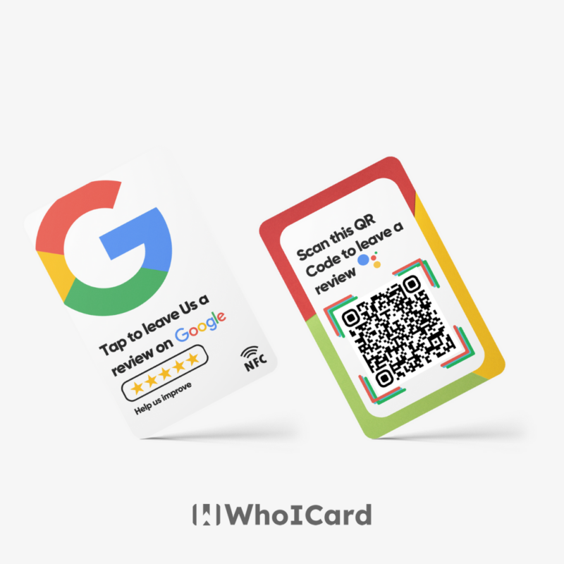 Google Review NFC & QR Card