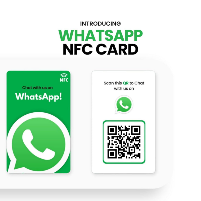 WhatsApp NFC & QR Business Card - Image 2