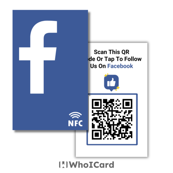 Facebook NFC & QR Card