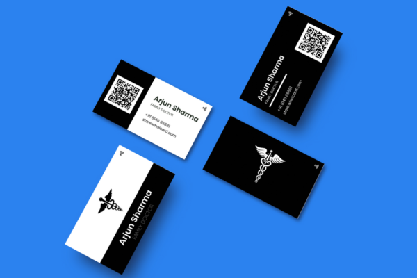 Professional Smart NFC & QR Business Visiting Card for Doctor