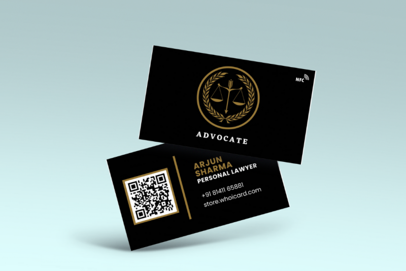 Advocate Professional -  NFC & QR Business Visiting Card