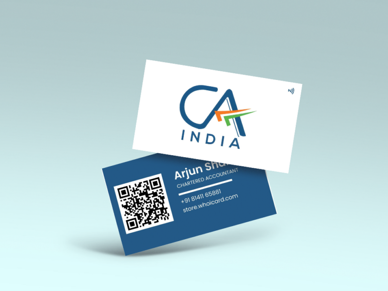 Professional Smart NFC & QR Business Visiting Card for CA