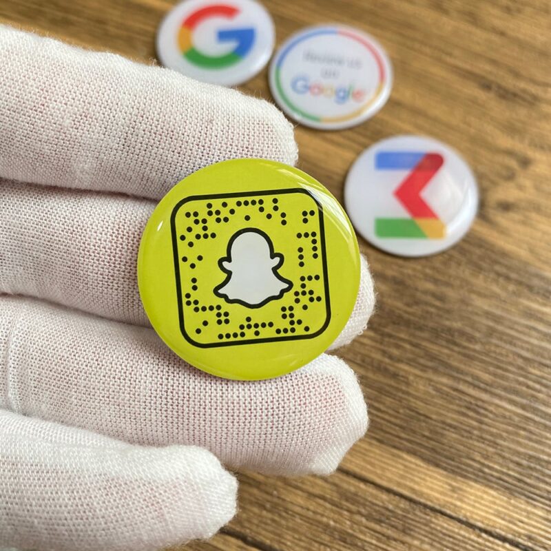 30mm Epoxy Social Media NFC Phone Sticker Gmail Instagram Snapchat Facebook Card Waterproof Google Review Sticker - Image 11