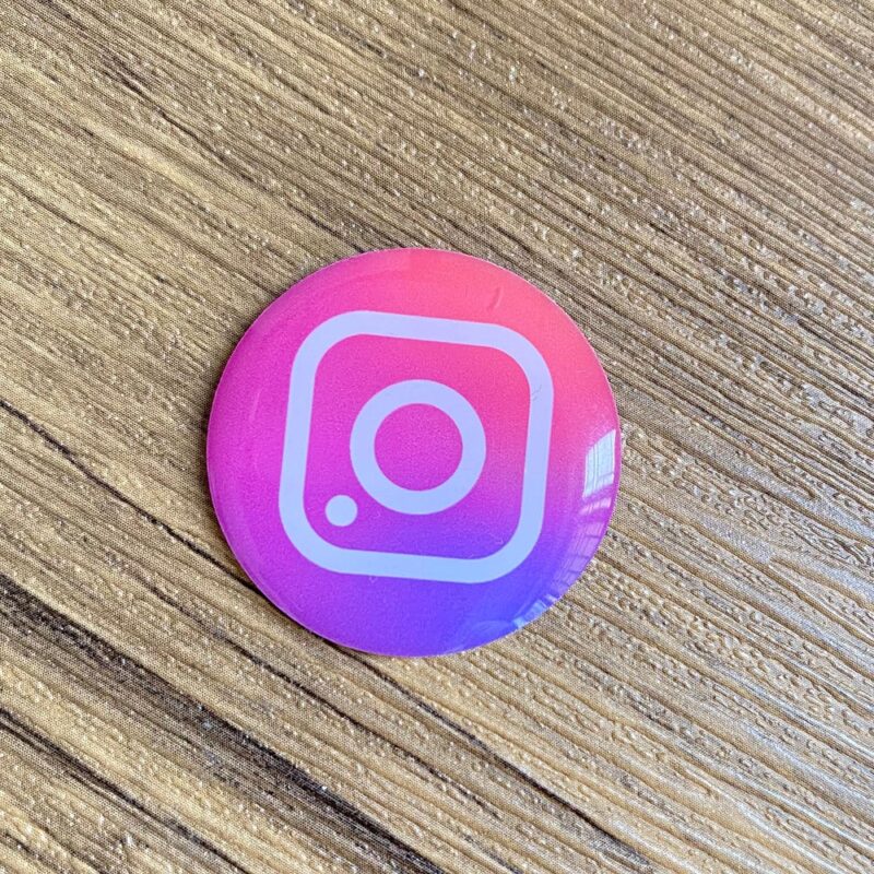 30mm Epoxy Social Media NFC Phone Sticker Gmail Instagram Snapchat Facebook Card Waterproof Google Review Sticker - Image 2