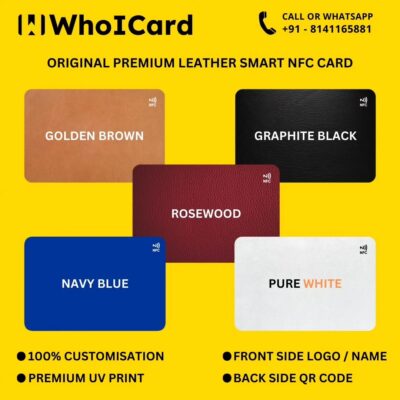 Leather QR & NFC Card