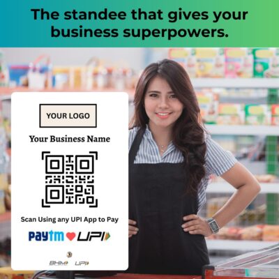 upi qr standee, qr code payment standee, upi payment standee, qr code standee for shop, digital payment standee, customized upi standee, branded qr code standee, payment display standee, table top upi qr standee, shop payment qr code stand, upi qr code display, qr payment board, qr code shop standee, customized payment standee, mobile payment qr stand, cashless payment qr standee, upi display stand for shop, restaurant payment qr standee, cafe table qr standee, upi qr sign board