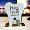 CustomizedPersonalized Dental Dooctor Office Sign with qr code inShape of a tooth For DoctorDentiest