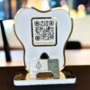 CustomizedPersonalized Dental Dooctor Office Sign with qr code inShape of a tooth For DoctorDentiest