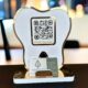 CustomizedPersonalized Dental Dooctor Office Sign with qr code inShape of a tooth For DoctorDentiest