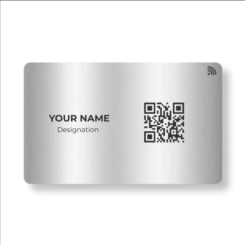 silver metal nfc card, metal nfc card, silver nfc business card, digital profile nfc card, smart nfc business card, luxury nfc card, premium metal nfc card, contactless nfc card, programmable nfc card, rfid nfc card, digital business card, tap to share card, tap to connect card, nfc profile card, personalized nfc card, custom engraved nfc card, stainless steel nfc card, modern nfc card, professional nfc card, corporate nfc solution, nfc networking card, digital identity card, social media nfc card, qr and nfc business card, smart visiting card, eco-friendly business card, tech-enabled nfc card, nfc contact card, nfc digital profile, online profile nfc card, profile sharing card, business networking card, premium visiting card, durable metal card, tap and connect card, custom logo nfc card, digital introduction card, stylish nfc card, elegant metal nfc card, executive nfc card, custom silver nfc card